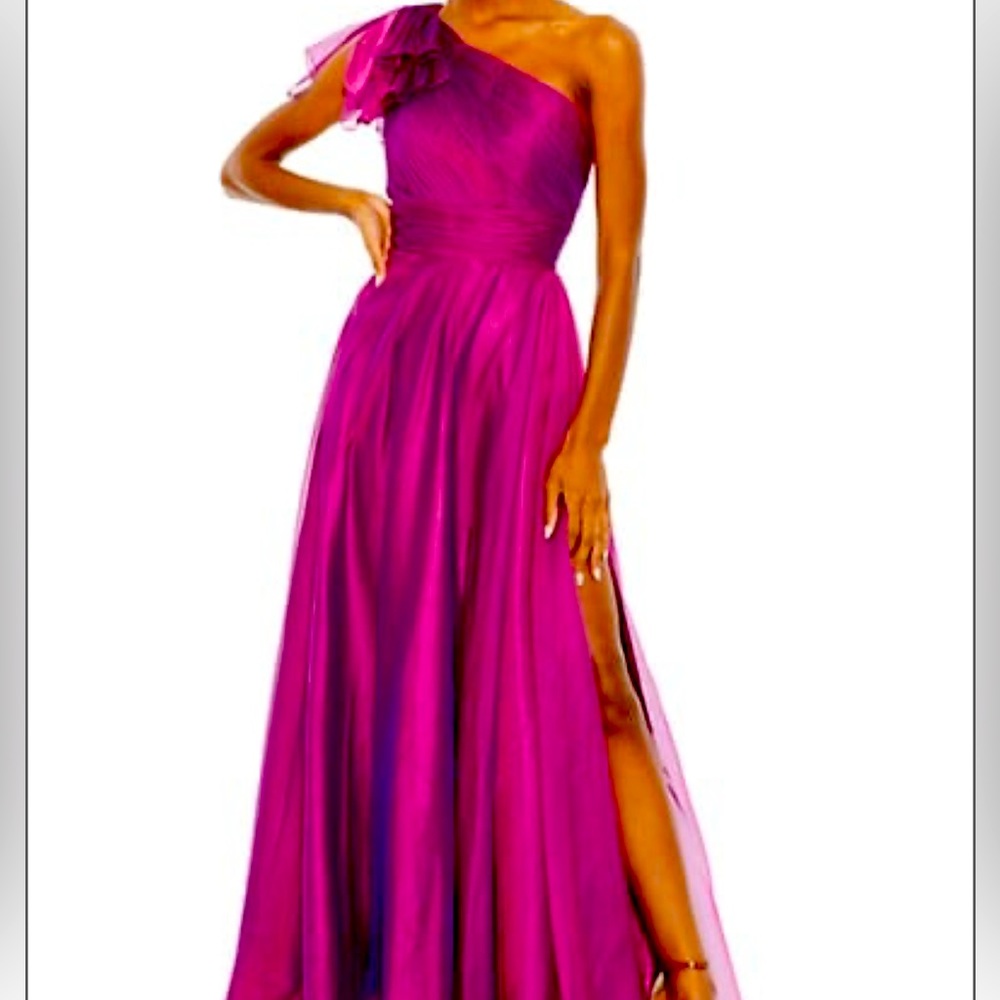 Mac Duggal One Shoulder Gown
